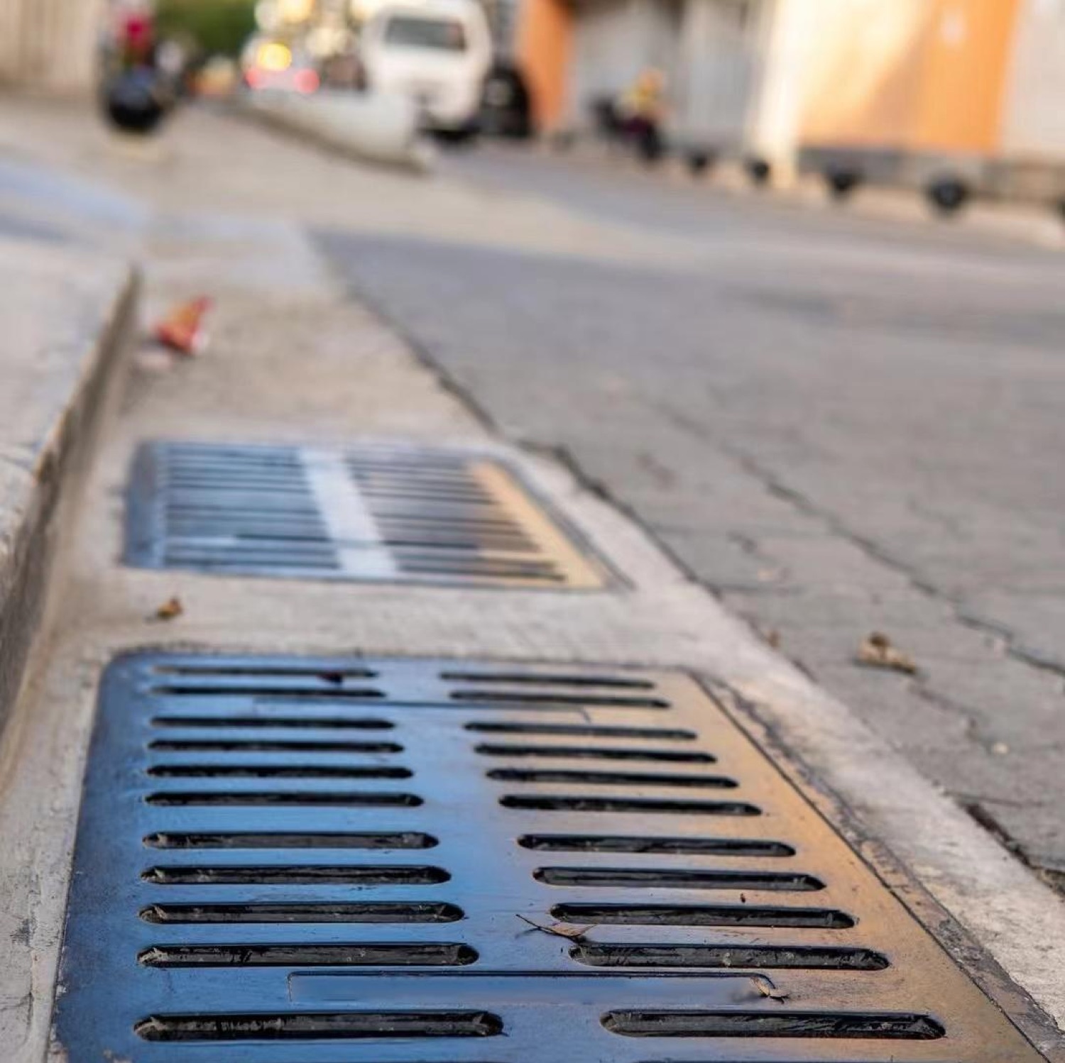 Composite gully grating with frame photo