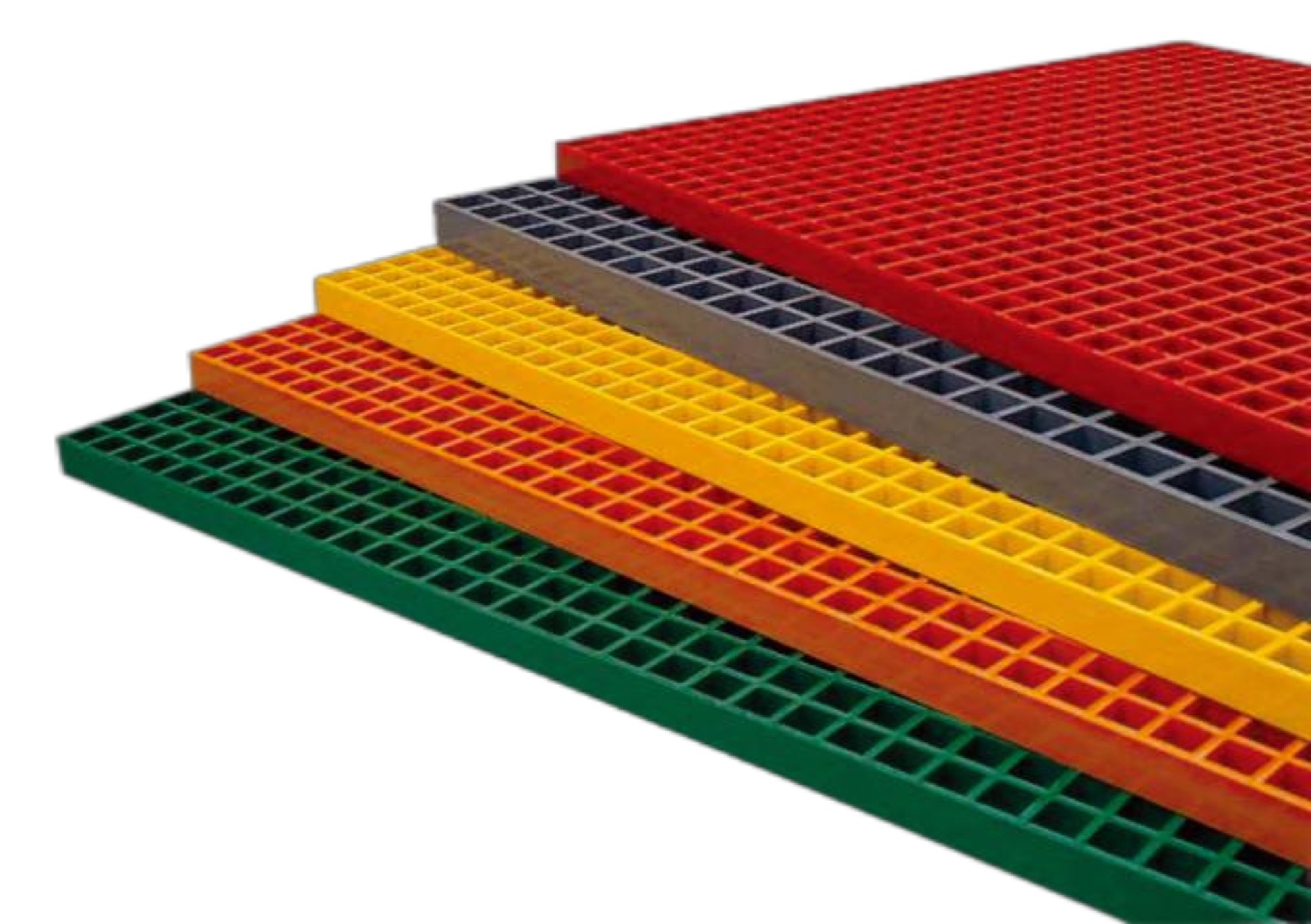 FRP grating panels in colour options photo